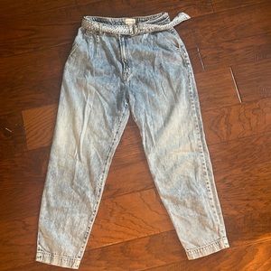 Pastel blue beach jeans